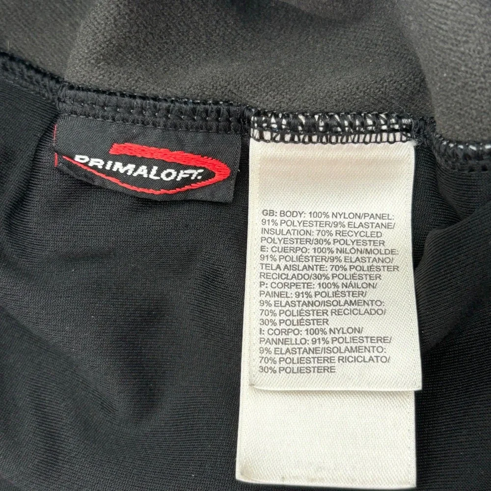 The North Face Mens XL Primaloft Jacket‎ Full Zip Blue Thumb Hole Micro Puffer